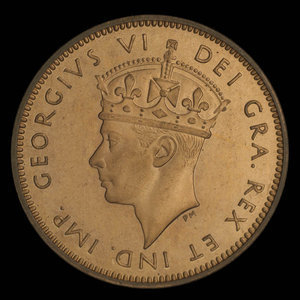 Canada, Georges VI, 1 cent : 1938