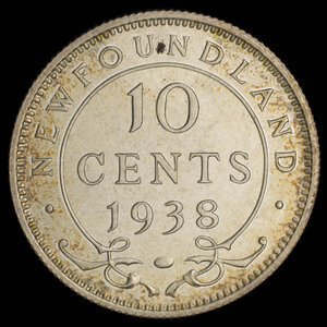 Canada, Georges VI, 10 cents : 1938