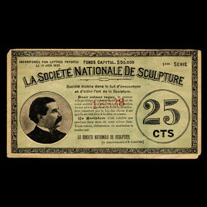 Canada, Société Nationale de Sculpture Limitée, 10 pour cent : 30 octobre 1896