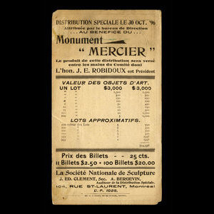 Canada, Société Nationale de Sculpture Limitée, 10 pour cent : 30 octobre 1896