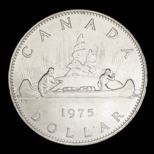 Canada, Élisabeth II, 1 dollar : 1975