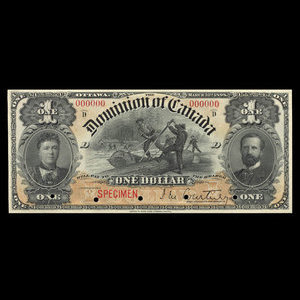 Canada, Dominion du Canada, 1 dollar : 31 mars 1898