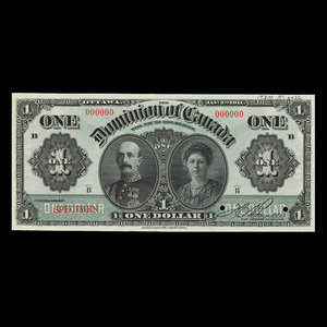 Canada, Dominion du Canada, 1 dollar : 3 janvier 1911