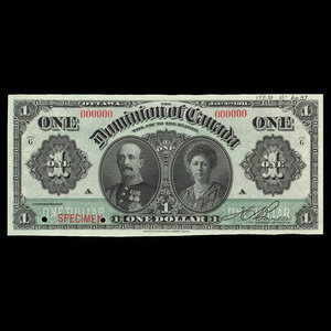 Canada, Dominion du Canada, 1 dollar : 3 janvier 1911