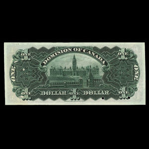 Canada, Dominion du Canada, 1 dollar : 3 janvier 1911