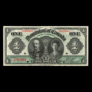 Canada, Dominion du Canada, 1 dollar : 3 janvier 1911