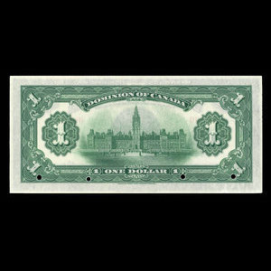 Canada, Dominion du Canada, 1 dollar : 17 mars 1917