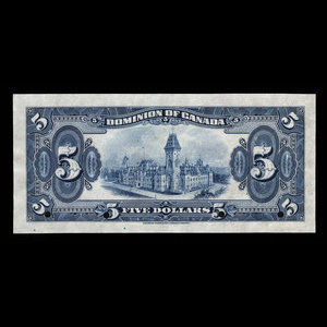 Canada, Dominion du Canada, 5 dollars : 26 mai 1924