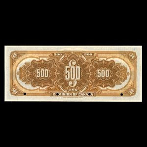 Canada, Dominion du Canada, 500 dollars : 3 janvier 1911