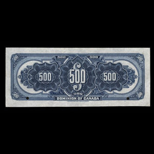 Canada, Dominion du Canada, 500 dollars : 2 janvier 1925