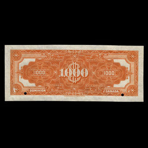 Canada, Dominion du Canada, 1,000 dollars : 2 janvier 1925