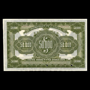 Canada, Dominion du Canada, 50,000 dollars : 2 janvier 1924