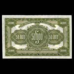 Canada, Dominion du Canada, 50,000 dollars : 2 janvier 1924