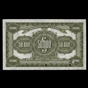 Canada, Dominion du Canada, 50,000 dollars : 2 janvier 1924