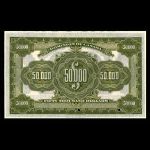 Canada, Dominion du Canada, 50,000 dollars : 2 janvier 1924