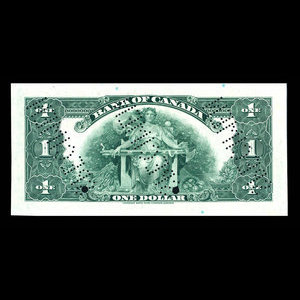 Canada, Banque du Canada, 1 dollar : 1935
