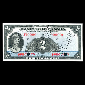 Canada, Banque du Canada, 2 dollars : 1935