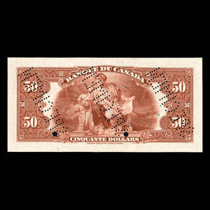 Canada, Banque du Canada, 50 dollars : 1935