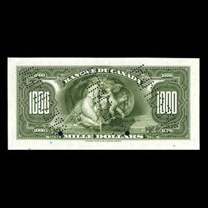 Canada, Banque du Canada, 1,000 dollars : 1935