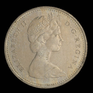 Canada, Élisabeth II, 10 cents : 1973