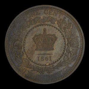 Canada, Victoria, 1 cent : 1861