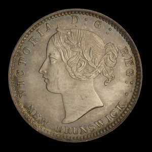 Canada, Victoria, 10 cents : 1862