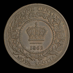 Canada, Province de la Nouvelle-Écosse, 1 cent : 1862
