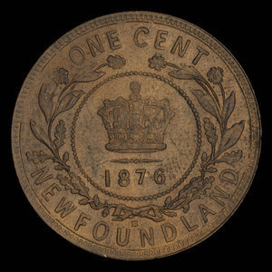 Canada, Victoria, 1 cent : 1876