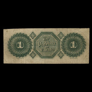 Canada, Province du Canada, 1 dollar : 1 octobre 1866