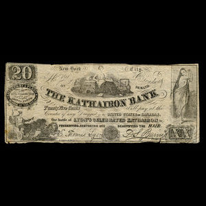 Canada, Kathairon Bank, aucune dénomination : 1887