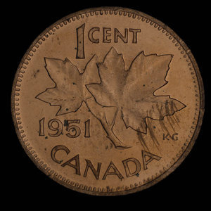 Canada, Georges VI, 1 cent : 1951