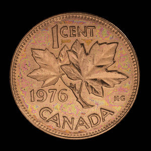 Canada, Élisabeth II, 1 cent : 1976