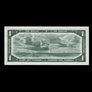 Canada, Banque du Canada, 1 dollar : 1954