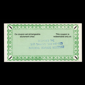 Canada, BP (British Petroleum) Canada Ltée., 1 coupon : 1976