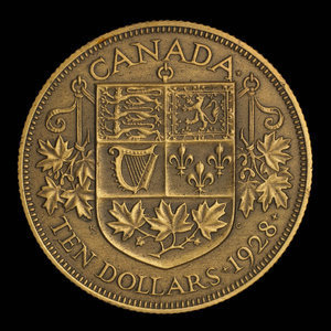 Canada, Georges V, 10 dollars : 1928