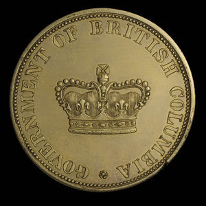 Canada, Gouvernement de la Colombie-britannique, 10 dollars : 1862