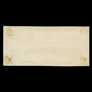 Canada, Bank of British North America, 10 dollars : 30 novembre 1865