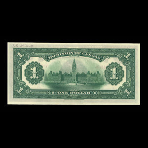Canada, Dominion du Canada, 1 dollar : 17 mars 1917