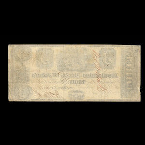 Canada, Mechanics Bank of St. John's, 3 piastres : 29 novembre 1837