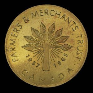Canada, Farmers & Merchants Trust, aucune dénomination : 1965