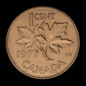 Canada, Élisabeth II, 1 cent : 1977