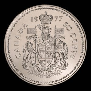 Canada, Élisabeth II, 50 cents : 1977