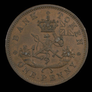 Canada, Bank of Upper Canada (York), 1 penny : 1850