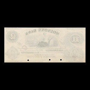 Canada, Molsons Bank, 2 piastres : 1 octobre 1855