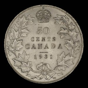 Canada, Georges V, 50 cents : 1931