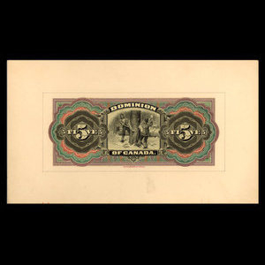 Canada, Dominion du Canada, 5 dollars : 1902