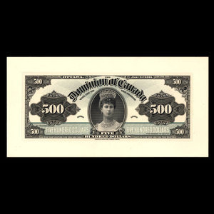 Canada, Dominion du Canada, 500 dollars : 3 janvier 1911