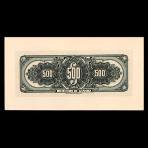 Canada, Dominion du Canada, 500 dollars : 3 janvier 1911