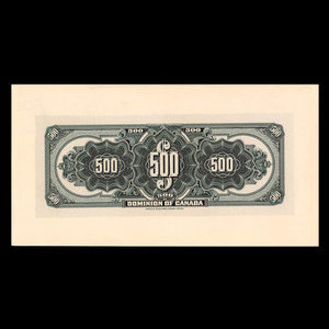 Canada, Dominion du Canada, 500 dollars : 3 janvier 1911