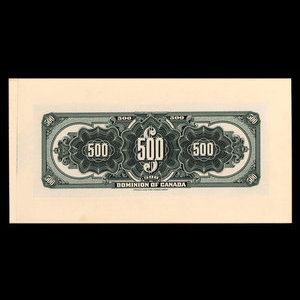 Canada, Dominion du Canada, 500 dollars : 3 janvier 1911